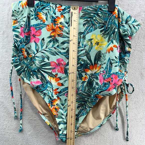 Cacique Floral Bikini Set - Pink, Yellow, Green - Picture 5 of 16